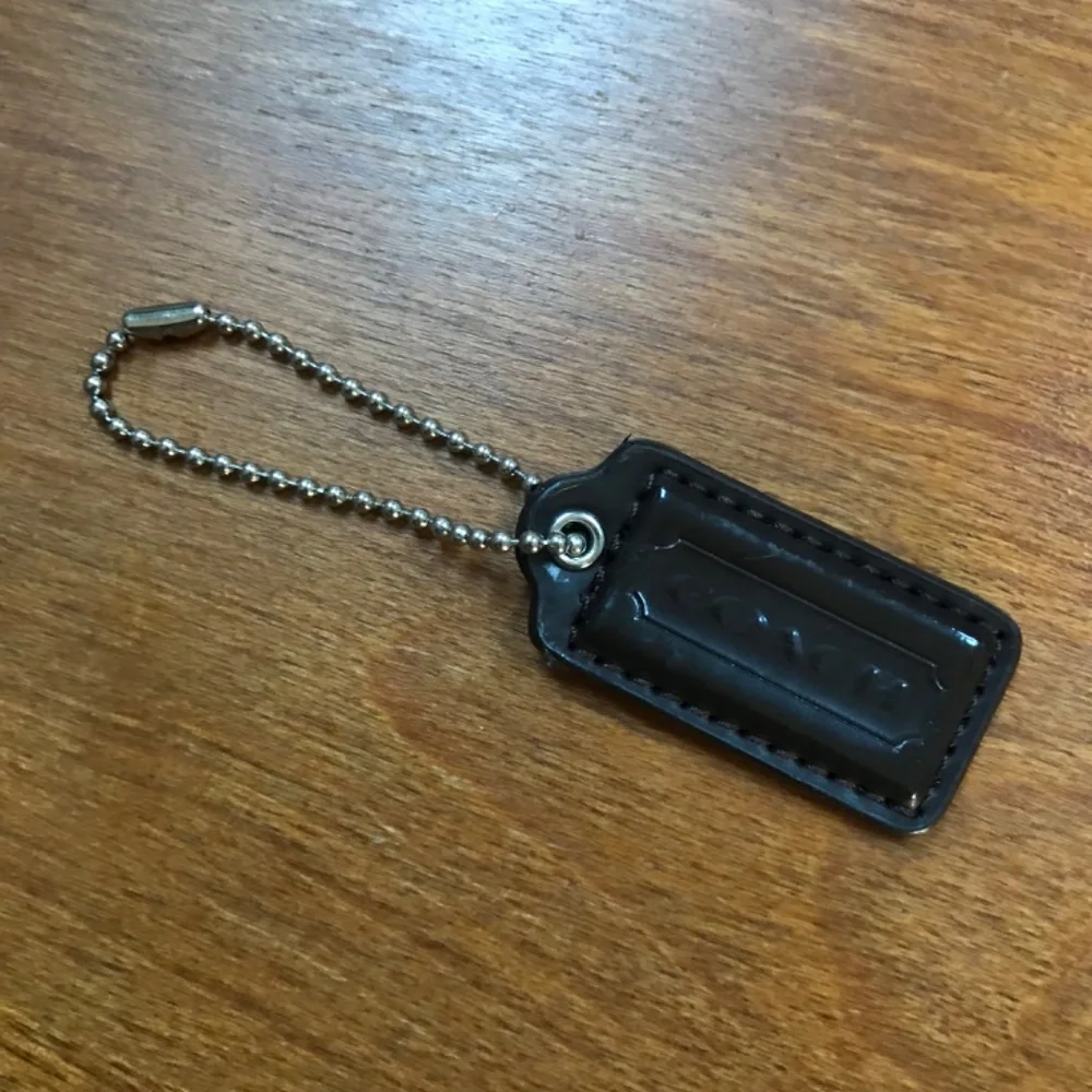 Coach Dark Brown Bag Tag/Hang Tag